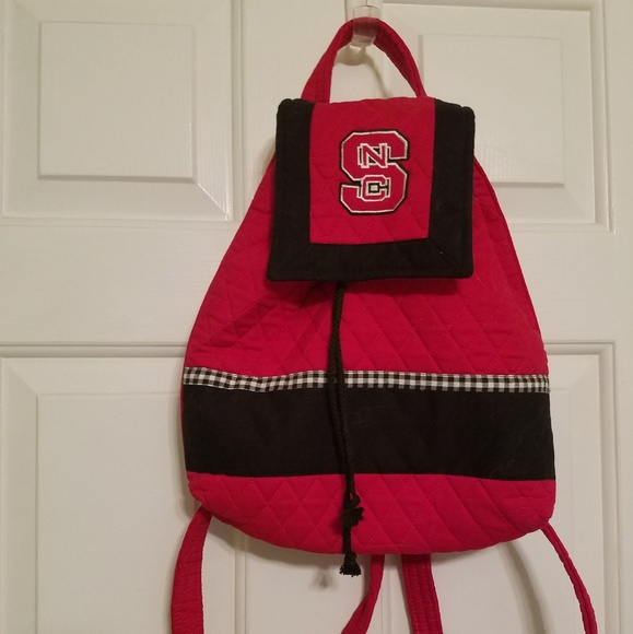NC State Drawstring Quilted Backpack - Picture 2 of 5